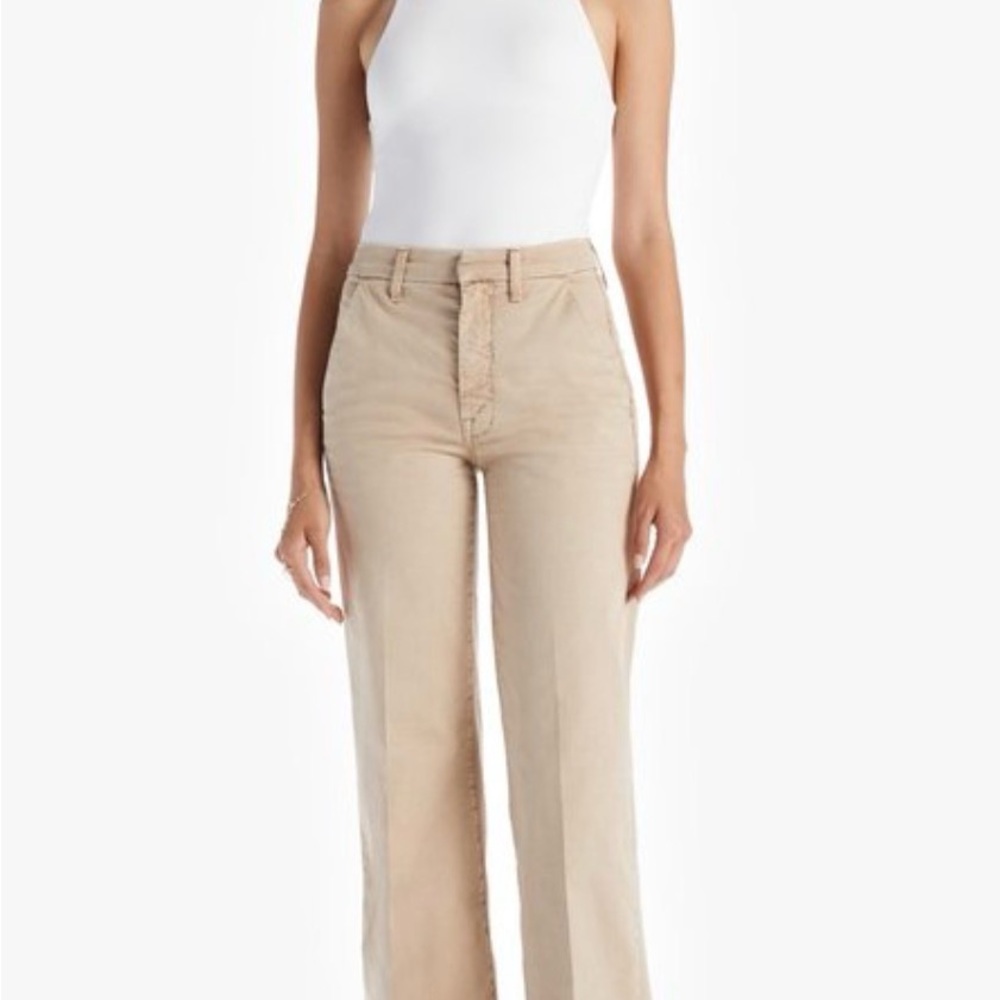 MOTHER Killing Time Roller Prep Pant in Sesame
